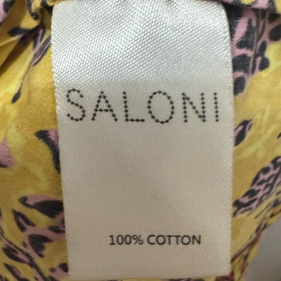 SALONI  Women's Tilly Shirtdress - Sun Clover Size 6 - Picture 5 of 5